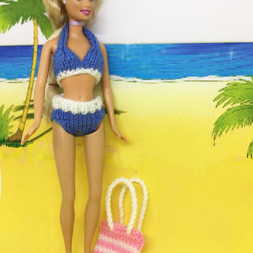 Barbie: swimwear, towel, bag, unicorn rubber ring