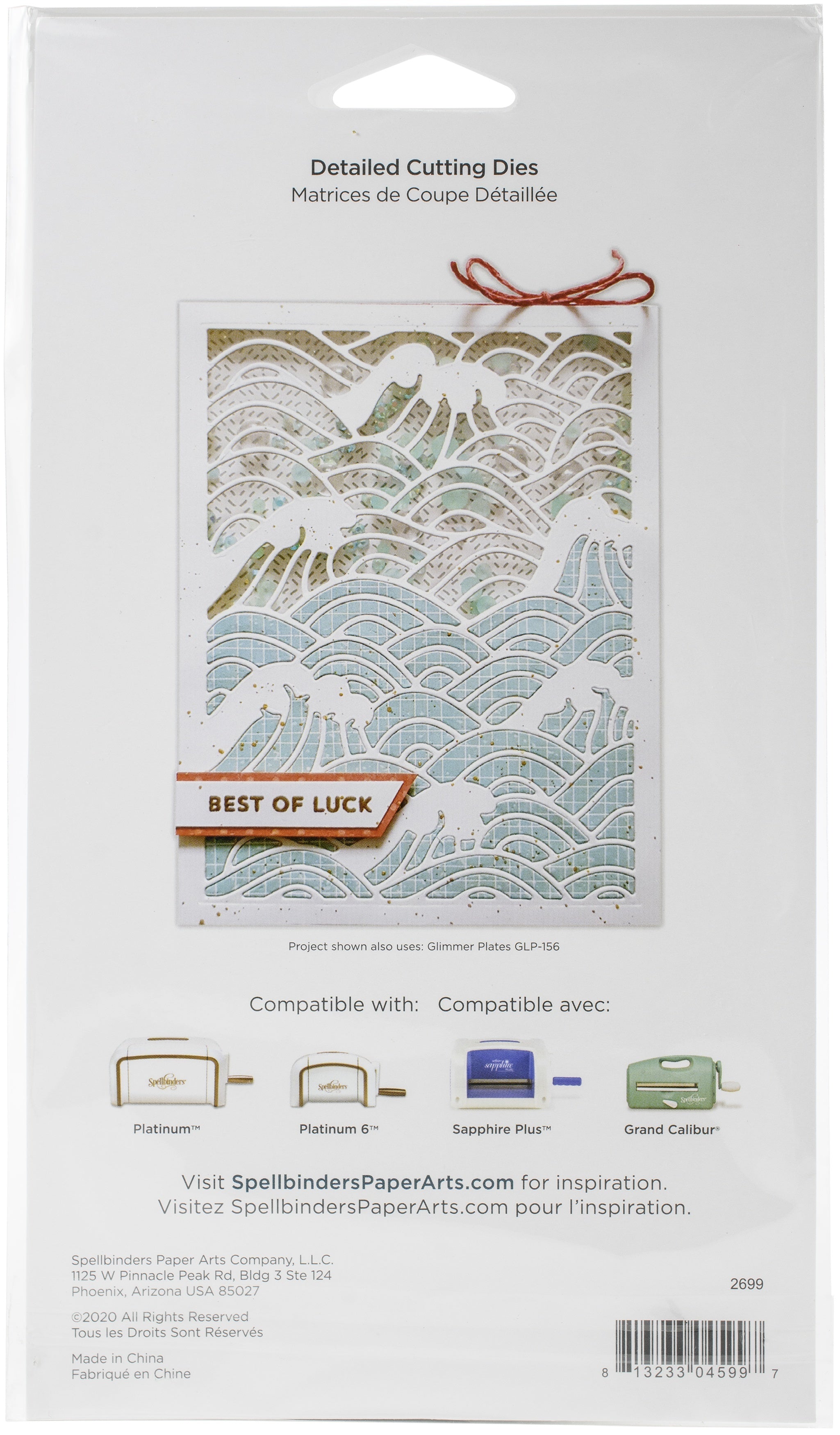 Spellbinders Destination Japan Etched Die By Lene Lok - Waves