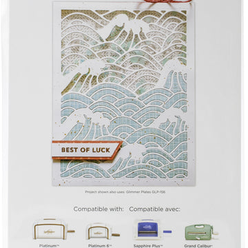 Spellbinders Destination Japan Etched Die By Lene Lok - Waves