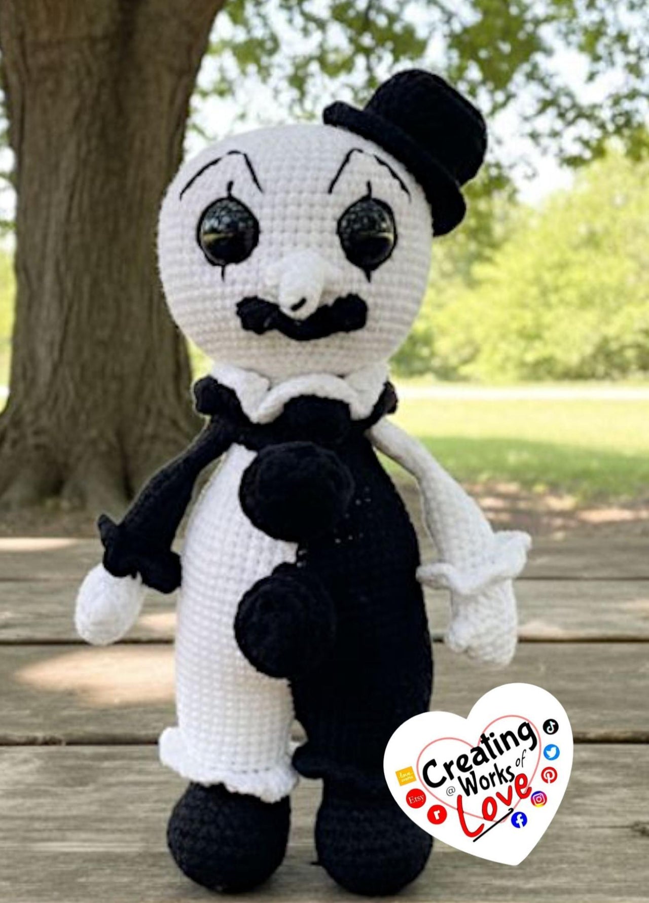 Black And White Horror Clown