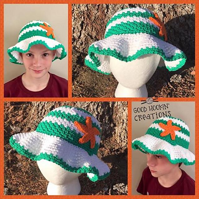 Kids Linen Stitch Sunhat