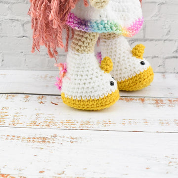 Amigurumi unicorn doll