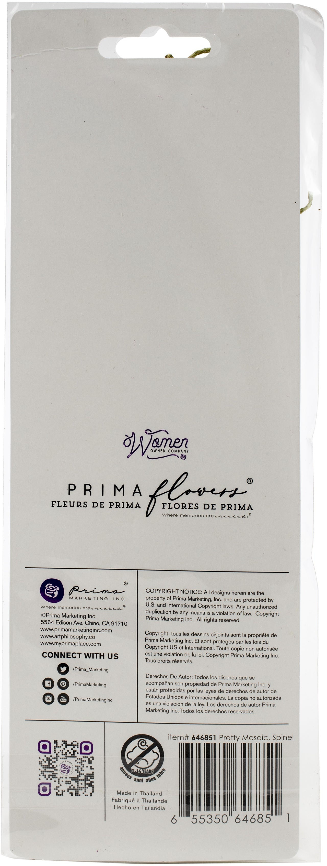 Prima Marketing Mulberry Paper Flowers - Spinel/Pretty Mosaic