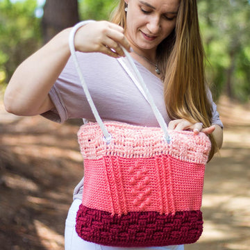 Bobble Basketweave Bag