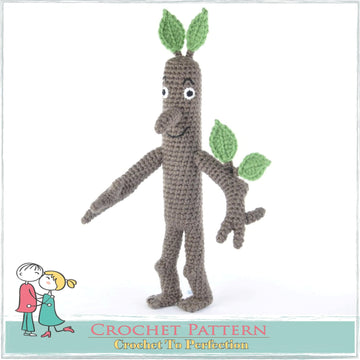 2 PDF Stick Man Stickman Amigurumi & Kneecap Help