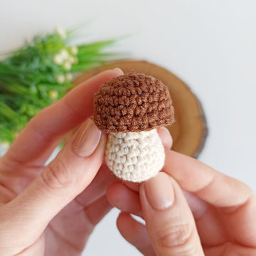 Crochet Mushroom Amigurumi Pattern: Christmas Ornaments & Keychain
