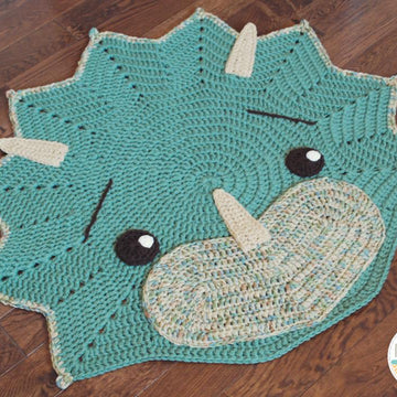 Tops The Triceratops Dinosaur Rug