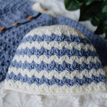 Newborn hat / beanie / Cluster V stitch