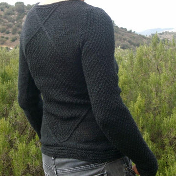 AGIRA, rustic jumper in linen/cotton