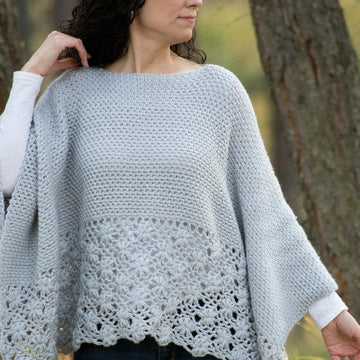 Frost Petals Poncho