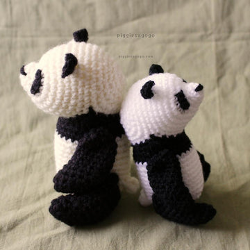 テディベア型パンダあみぐるみ / Teddy Panda bear amigurumi