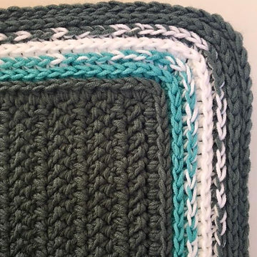 Herringbone Crochet Blanket