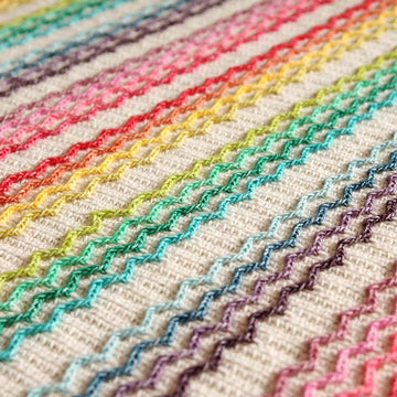 Rainbow wave blanket