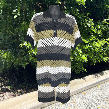 Granny Stitch Mens Polo and Shorts Set