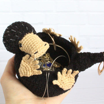 Niffler crochet Jewelry basket  fantastic beasts