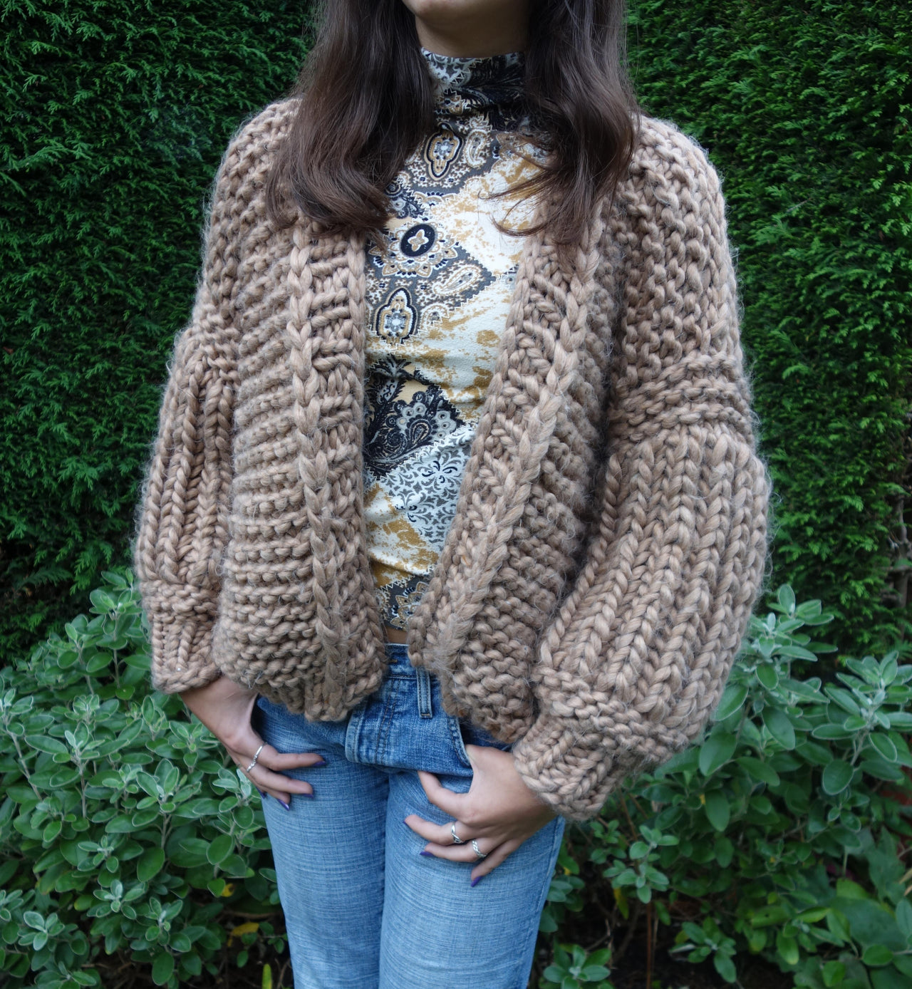 Bishop Sleeve Cardigan