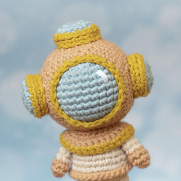 Diver and octopus