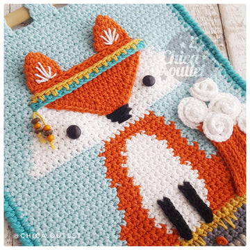 Nordic fox wall hanging