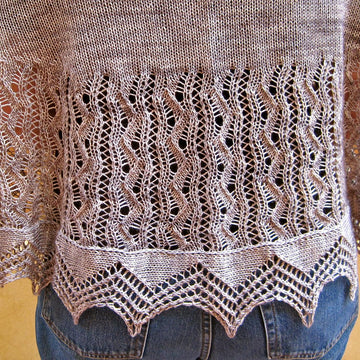 The Silver Spring Long Wingspan Lace Shawl