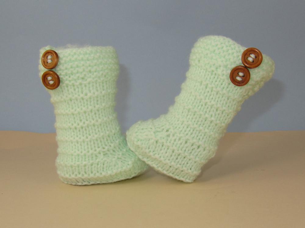 Easy Baby Stripey High Top Booties