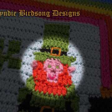 St Patrick's Day Leprechaun mosaic square