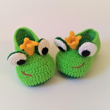 Newborn shoes Frog