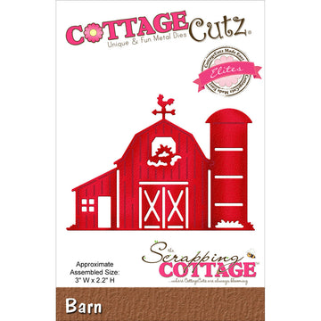 CottageCutz Elites Die - Barn 3"X2.2"