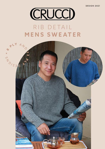 2021 Rib Detail Men's Sweater