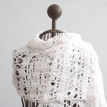 Crochet Lace Long Shawl