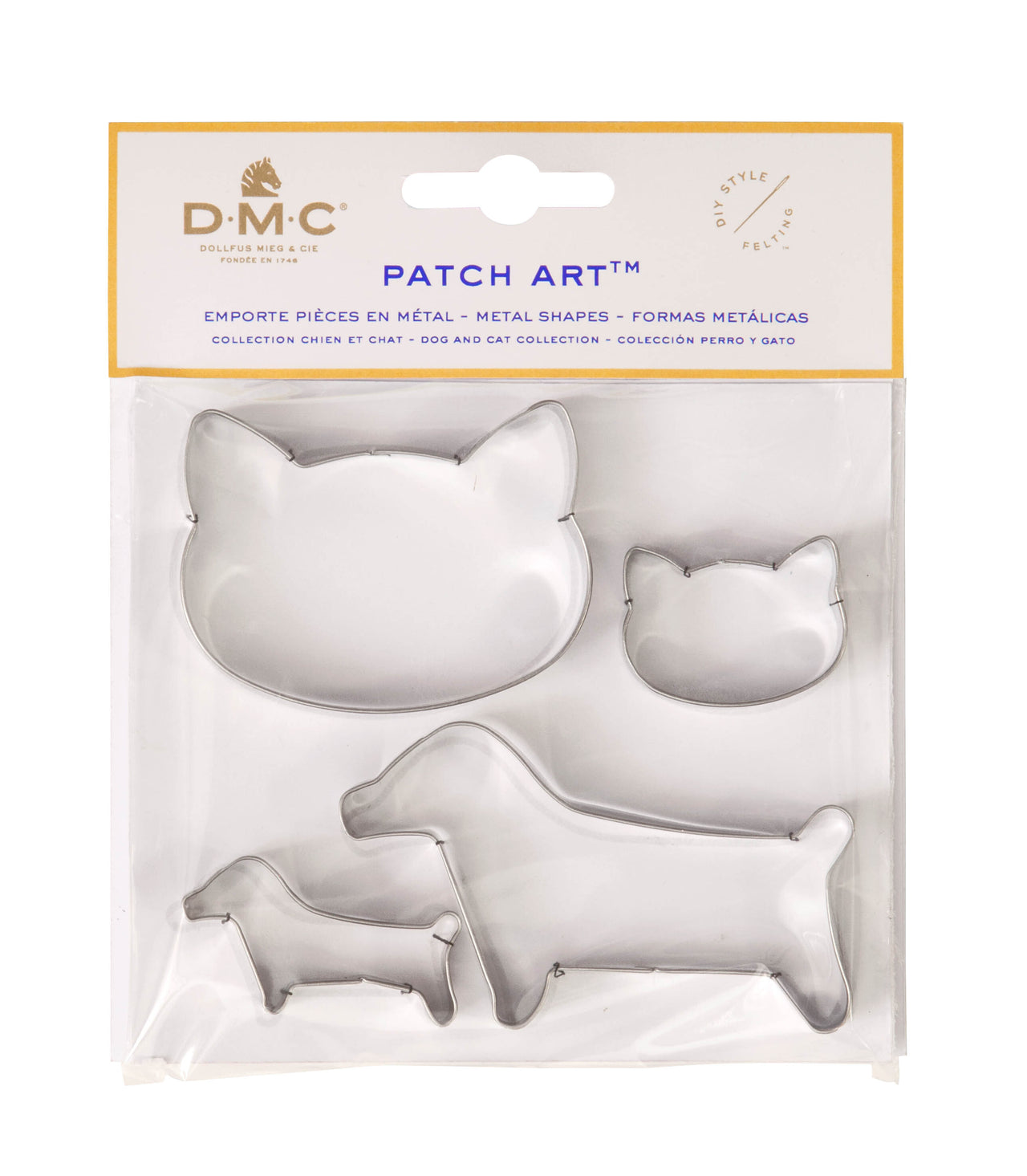 DMC Patch Art Shapes - Dog & Cat