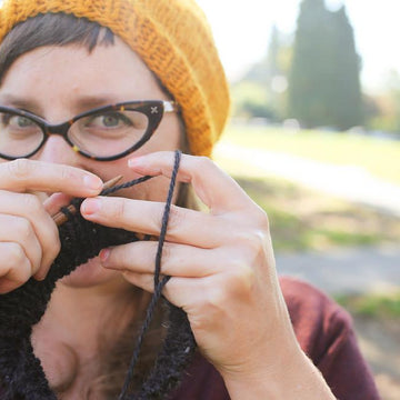 The Teach-Your-Friend-How-To-Knit-A-Hat Hat