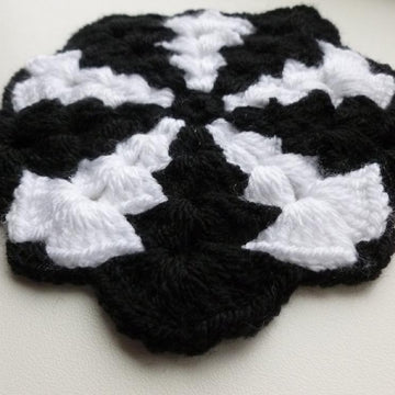 Thick Pentagon Crochet Afghan Block Motif