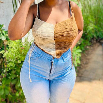 Crochet corset top