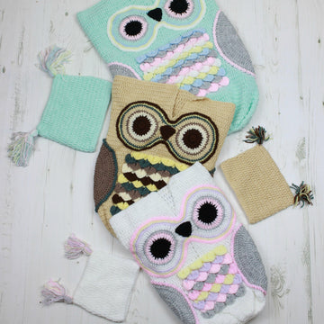 245- Owl Cocoon Baby Crochet Pattern UK & USA Terms #245