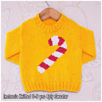 Intarsia - Candy Cane - Chart Only