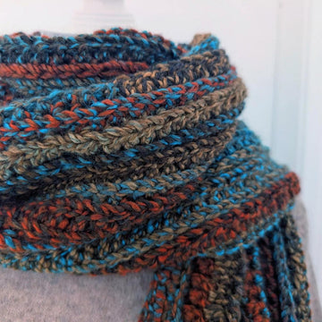 Crochet Textured Man Scarf Pattern