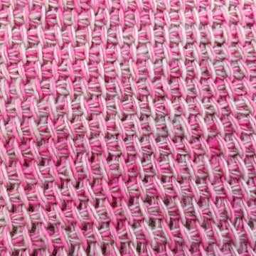 Pink and Grey Striped Shawl