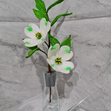 Crochet Dogwood flowers