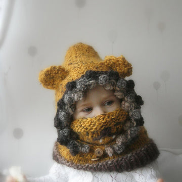 Leon lion hooded cowl