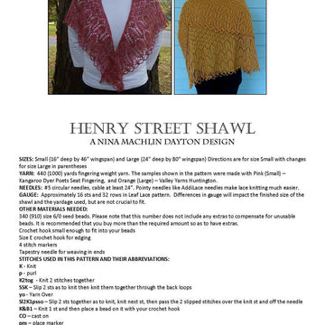 Henry Street Shawl
