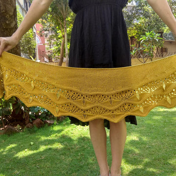 Honey and Lavender Shawl (DK weight)