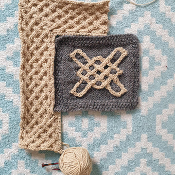 Avalon Celtic cables cushion cover