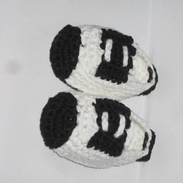 Black and white shoes