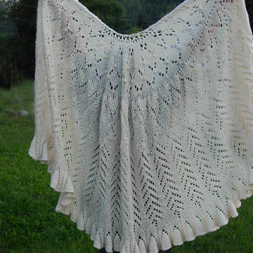 Whispering Wings Lace Shawl