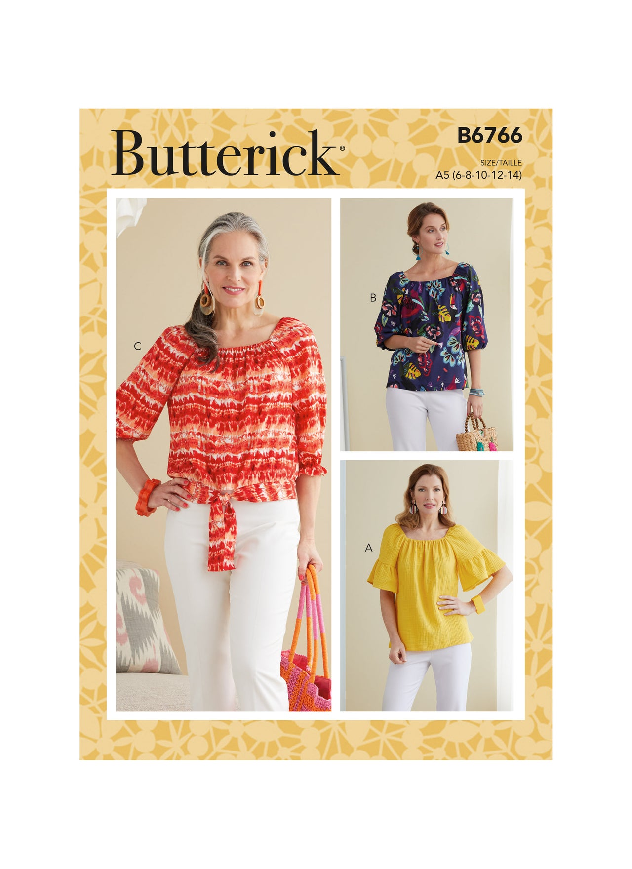 Butterick Misses' Tops B6766 - Sewing Pattern