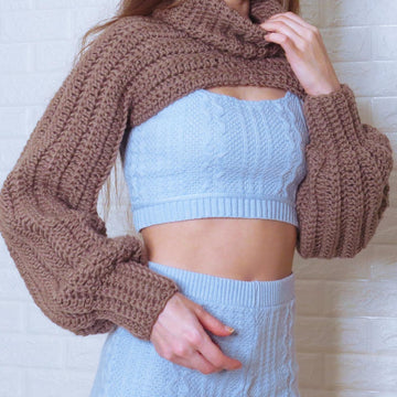 Shrug turtle neck sweater