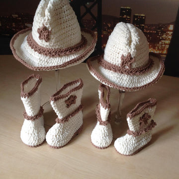 Baby Boot & Hat Set N 283