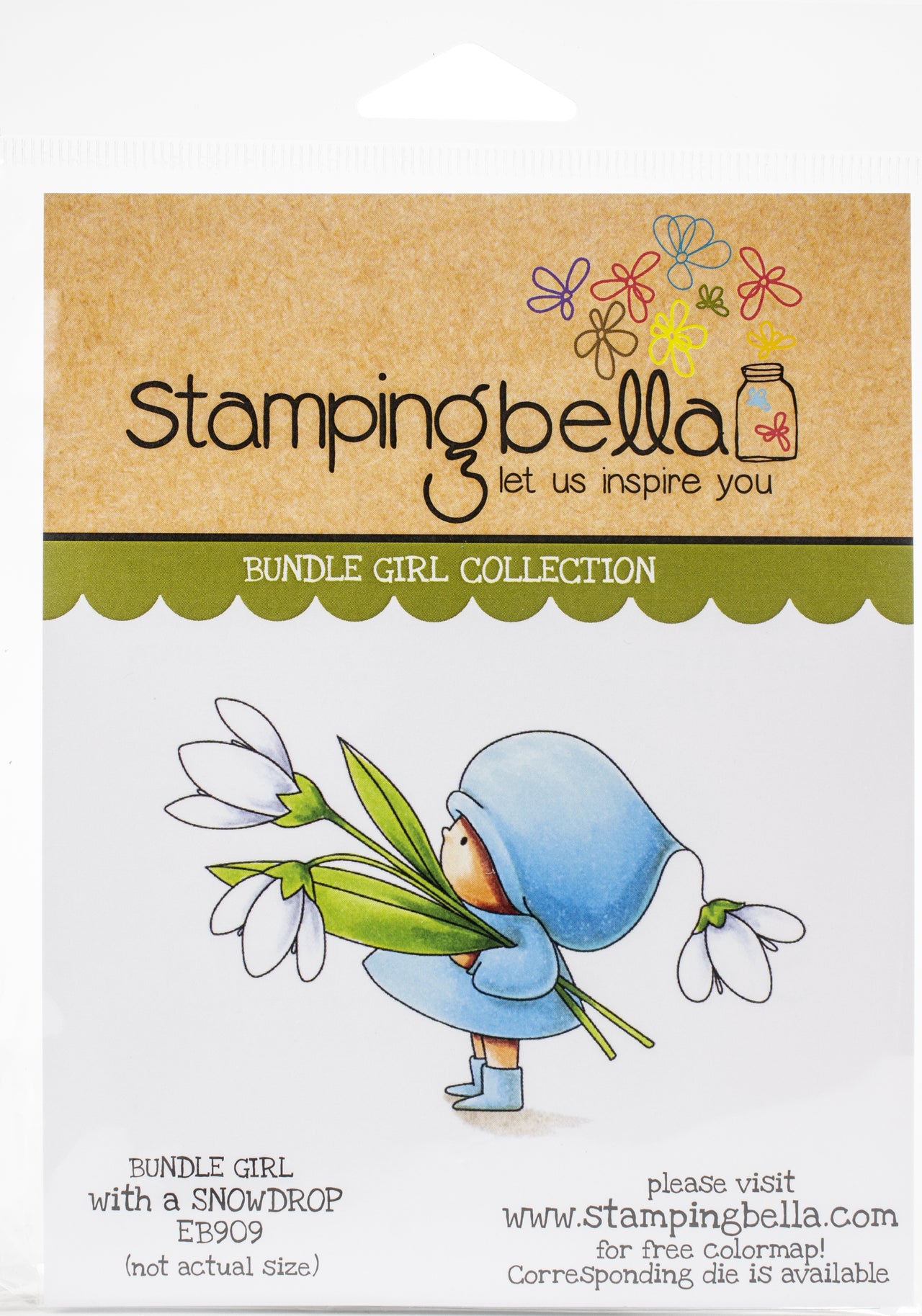 Stamping Bella Cling Stamps - Bundle Girl With A Snowdrop