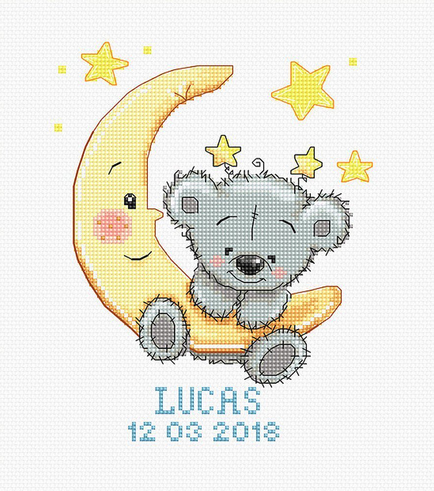 Luca-S Lucas Baby Sampler Cross Stitch Kit