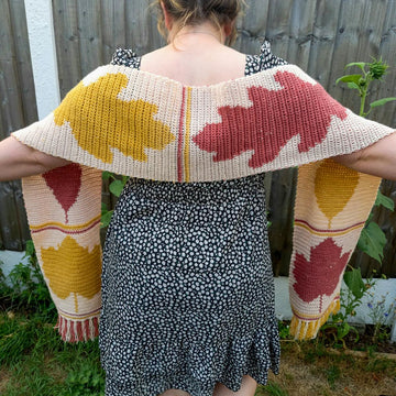 British Leaves Autumnal Scarf
